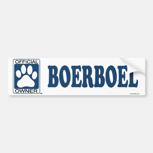 Boerboel Blue Bumpersticker (Voorkant)
