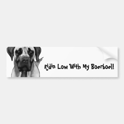 Boerboel Bumber Sticker (Voorkant)