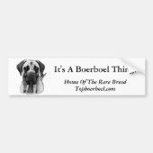 Boerboel-Bumpersticker Bumpersticker (Voorkant)