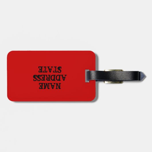 Boerboel Colour Block Bagagelabel (Achterkant horizontaal)