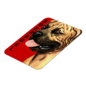 Boerboel Colour Block Magneet (Linkerzijde)