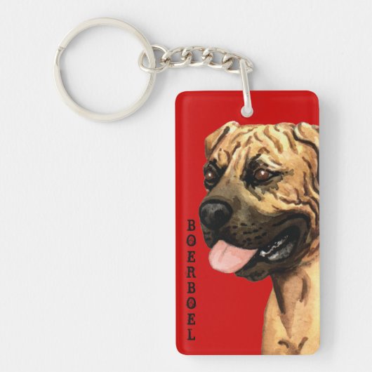 Boerboel Colour Block Sleutelhanger (Voorkant)