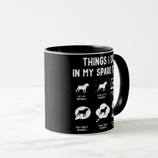 Boerboel dingen doen de moeite om te besparen. mok (Voorkant rechts)