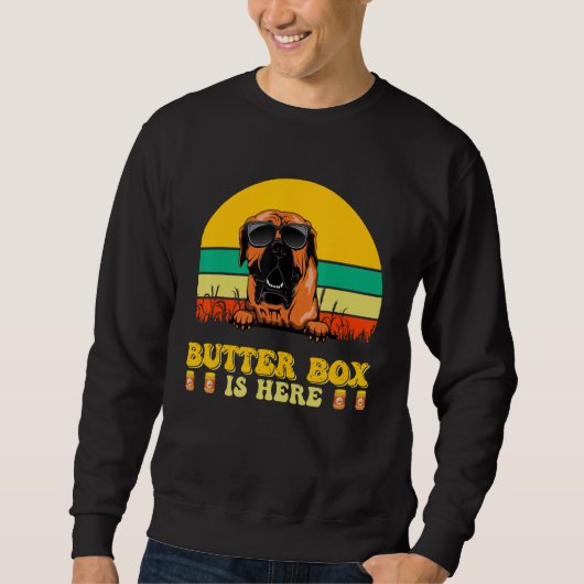 Boerboel Dog Butter Box Is Here Father s Day Trui (Voorkant)