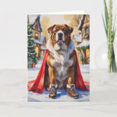 Boerboel Dog Christmas Wenskaart Kaart (Voorkant)