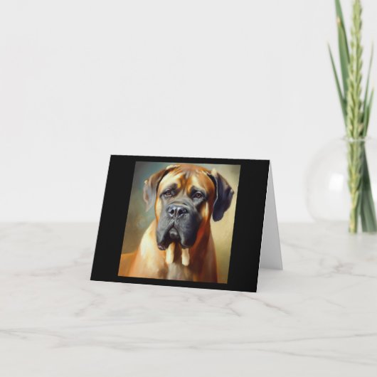 Boerboel Dog Kaart (Voorkant)