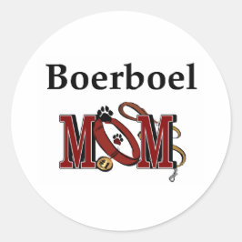 Boerboel Dog MOM Ronde Sticker