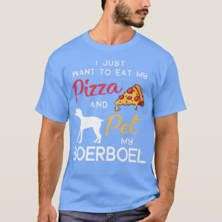Boerboel Dog Pizza Lover Eigenaar kerstdag T-shirt