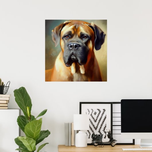 Boerboel Dog Poster (Thuiskantoor)