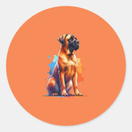 Boerboel Dog Ronde Sticker