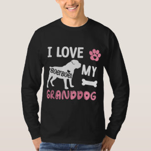 Boerboel Hond Oma Gifts Ik hou van mijn Granddog H T-shirt