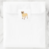 Boerboel hond vierkante sticker (Tas)