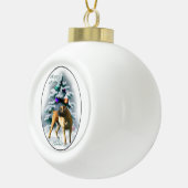 Boerboel kerst keramische bal ornament (Rechts)