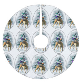 Boerboel kerst kerstboom rok