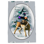 Boerboel kerst medium cadeauzakje (Voorkant)