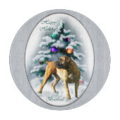 Boerboel kerst snijplank (Voorkant)