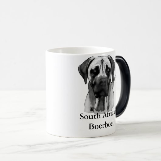 Boerboel-Mok Magische Mok (Voorkant rechts)