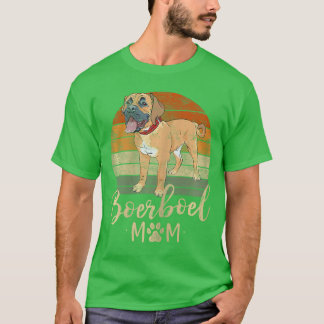 Boerboel Mom Retro Sunset Boerboel Lover Gifts Dog T-shirt