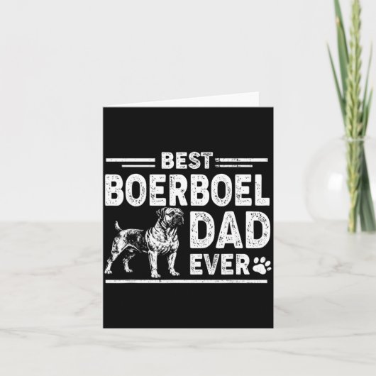 Boerboel papa ooit Vaderdag Kaart (Voorkant)