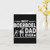 Boerboel papa ooit Vaderdag Kaart (Gele Bloem)