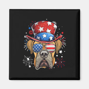 Boerboel Patriottische Usa Vlag 4 Juli Hondenliefh Magneet