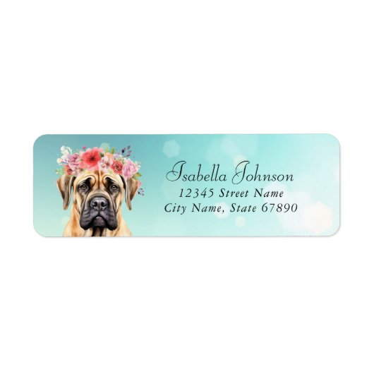 Boerboel retouradreslabels etiket (Voorkant)