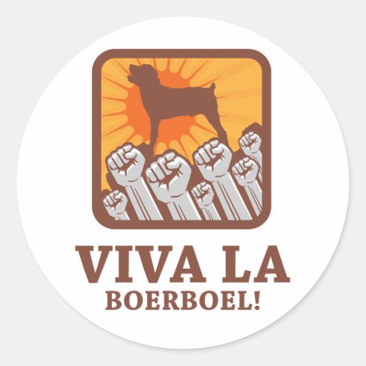 Boerboel Ronde Sticker (Voorkant)