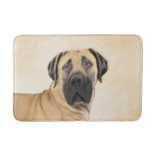 Boerboel schilderen - Kute Original Dog Art Badmat