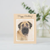 Boerboel schilderen - Kute Original Dog Art Briefkaart (Staand voorkant)