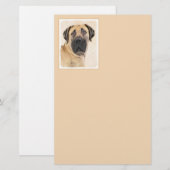 Boerboel schilderen - Kute Original Dog Art Briefpapier (Voorkant / Achterkant)