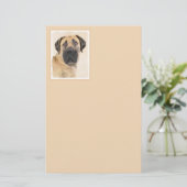 Boerboel schilderen - Kute Original Dog Art Briefpapier (Staand voorkant)