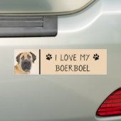 Boerboel schilderen - Kute Original Dog Art Bumpersticker (Op auto)