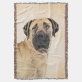 Boerboel schilderen - Kute Original Dog Art Deken (Voorkant Verticaal)