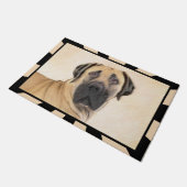 Boerboel schilderen - Kute Original Dog Art Deurmat (Schuin)