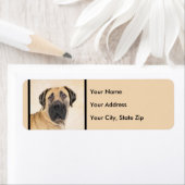 Boerboel schilderen - Kute Original Dog Art Etiket (Insitu)