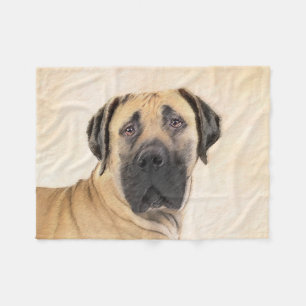 Boerboel schilderen - Kute Original Dog Art Fleece Deken