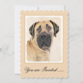 Boerboel schilderen - Kute Original Dog Art Kaart (Voorkant)