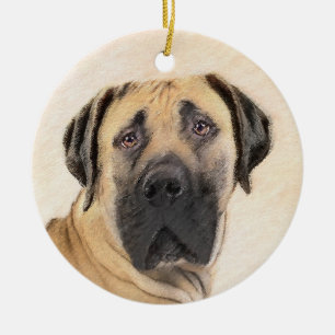 Boerboel schilderen - Kute Original Dog Art Keramisch Ornament