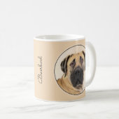 Boerboel schilderen - Kute Original Dog Art Koffiemok (Voorkant rechts)