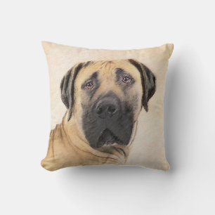 Boerboel schilderen - Kute Original Dog Art Kussen