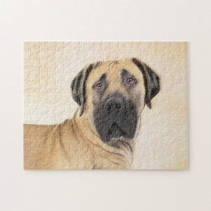 Boerboel schilderen - Kute Original Dog Art Legpuzzel