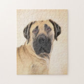Boerboel schilderen - Kute Original Dog Art Legpuzzel (Verticaal)