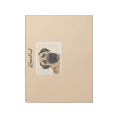 Boerboel schilderen - Kute Original Dog Art Notitieblok (Linkerzijde)