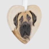 Boerboel schilderen - Kute Original Dog Art Ornament (voorkant)