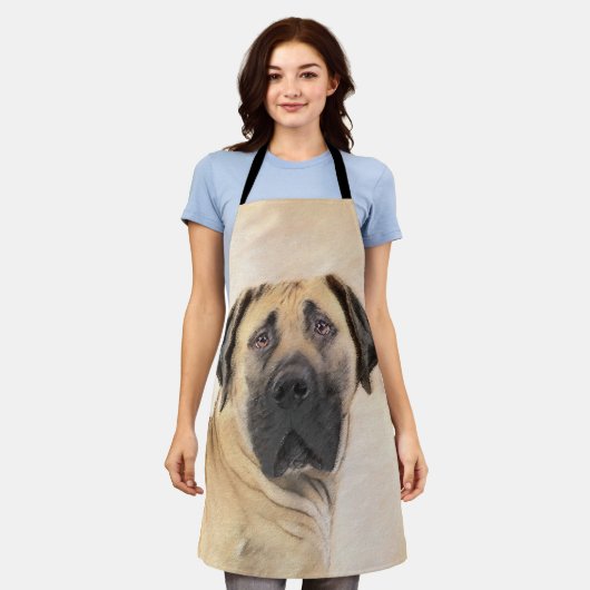 Boerboel schilderen - Kute Original Dog Art Schort (Gedragen)