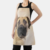 Boerboel schilderen - Kute Original Dog Art Schort (Insitu)