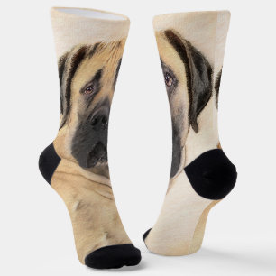 Boerboel schilderen - Kute Original Dog Art Sokken