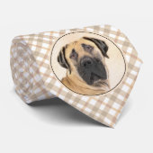 Boerboel schilderen - Kute Original Dog Art Stropdas (Opgerold)