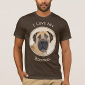 Boerboel schilderen - Kute Original Dog Art T-shirt (Voorkant)