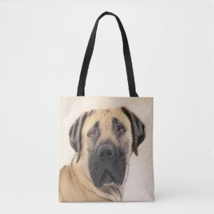 Boerboel schilderen - Kute Original Dog Art Tote Bag